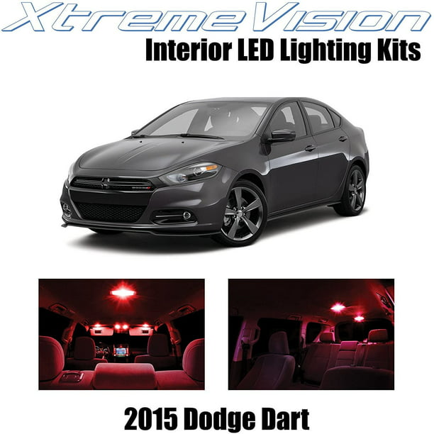 Purple Interior LED Lights Package Kit for 2013-2016 Dodge Dart